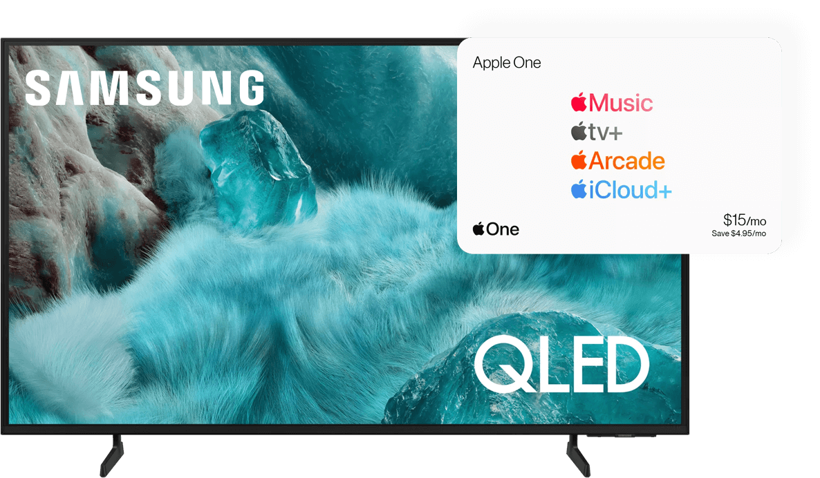 Samsung TV Q7F QLED y Apple One en Verizon